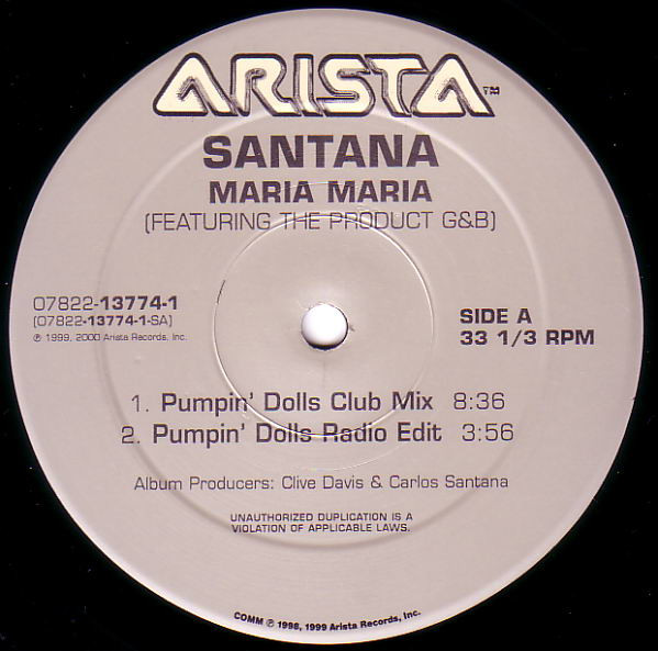 Santana Featuring The Product G&B - Maria Maria-1